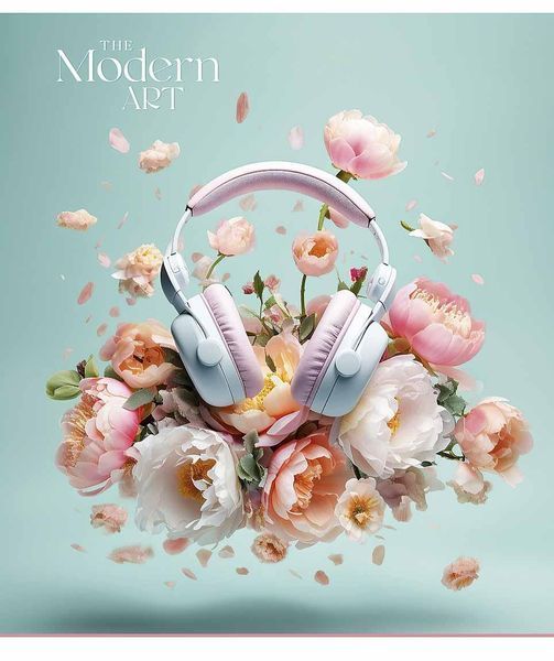 Набір 5 шт, зошит загальний, The modern art (УФ-лак). Зошит Star у лінію 96 арк. 3324 4820006476496 4820006476496_6 фото