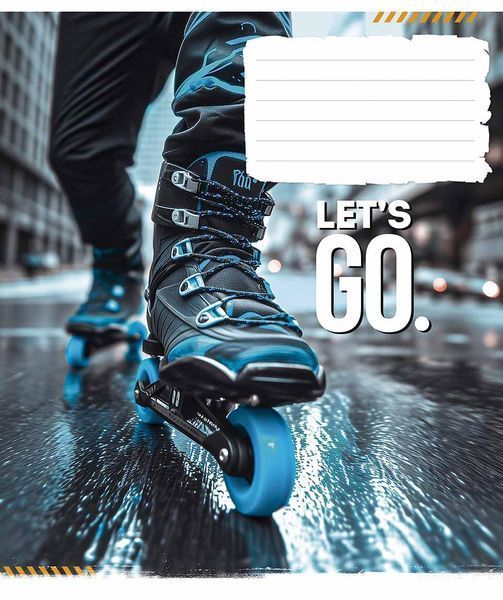 Зошит учнівський, набір 5 шт, Let's go ВД-лак. Зошит Star у клітинку 24арк. 3482 4820006472108 4820006472108_024-3482K фото
