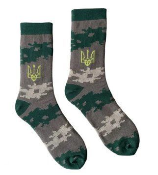 Патріотичні шкарпетки з принтом герб ORGANIC cotton безшовні JILL ANTONY 41-43 арт. 24.02.2022 24.02.2022 фото
