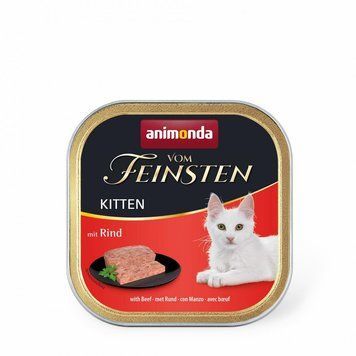 Корм вологий Vom Feinsten Kitten with Beef для кошенят з яловичиною 100 г AM-83220 фото
