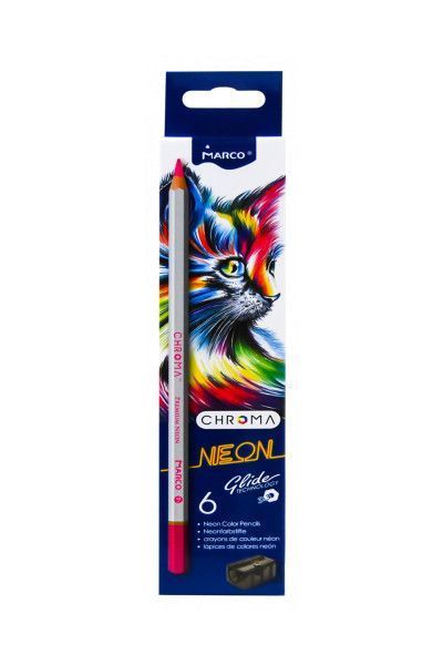 Олівці "Chroma Neon" 6 кольорів 1032-6CB фото