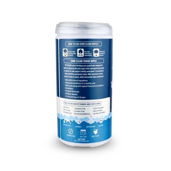 Серветки вологі Pet Clean PET TUSHIE WIPES гіпоалергенні для домашніх тварин з ароматом Алое Вера 50шт 8939111099370 8939111099370 фото