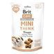 Ласощі Brit Care Mini Treats Think для собак малих порід для розумових здібностей індичка смак арахісове масло 50 г 8595602578559 8595602578559 фото 1