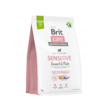 Корм сухий Brit Care Dog Sustainable Sensitive для собак з чутливим травленням з рибою та комахами 3 кг 8595602559206 8595602559206 фото