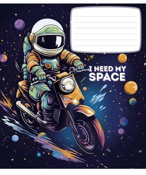 Зошити учнівські, набір 5 шт, I need my space виб.УФ-лак. Зошит Star у клітинку 12арк. 3496 4823088225631 4823088225631_012-3496K фото