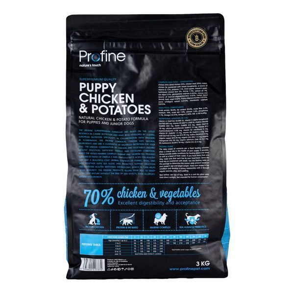 Корм сухий Profine Puppy Chicken для цуценят та молодих собак усіх порід з куркою та картоплею 3 кг 170533/7374***** фото