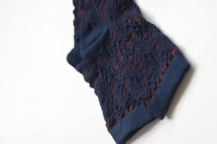 Бордові шкарпетки високі жаккард безшовні якісні 100% ORGANIC cotton JILL ANTONY 36-39 31023 фото