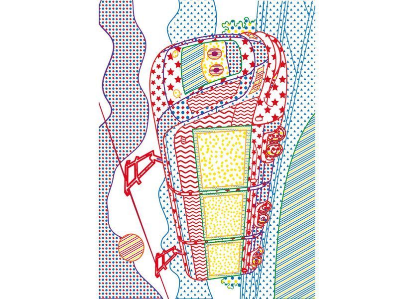 Великі водяні розмальовки з кольоровим контуром. Залізниця (Crystal Book) F00025852 фото