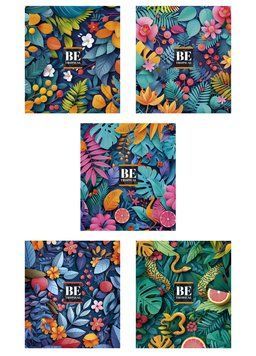 Набір 5 шт, зошит загальний, Be Tropical. Зошит Star у клітинку 48 арк. 3497 4820006476441 4820006476441_048-3497K фото