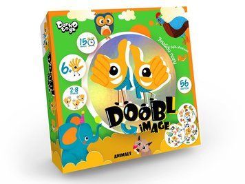Настільна розважальна гра "Doobl Image" Animals 6+ DT_DBI-01-03U фото