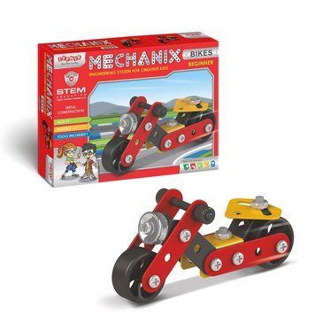 Металевий конструктор розвиваючий набір MECHANIX Мотоцикл (2 моделі + інструменти) Zephyr 8904136010587 1058 8904136010587 фото