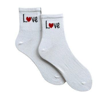 Шкарпетки дитячі "LOVE" з індійської бавовни білі 413006 413006_3 фото