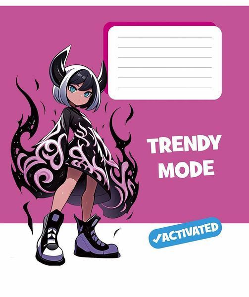 Комплект 5 шт учнівських зошитів Trendy mode. Зошит Школярик 24 арк. у клітинку 3564 4820006472405 4820006472405_024-3564K фото
