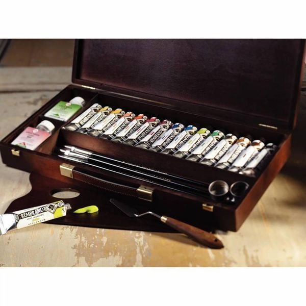 Набір акрилових фарб Rembrandt PROFESSIONAL, 15туб фаб+пензля+допоміжні матеріали, карт.коробка,Royal Talens 8712079319076 8712079319076 фото