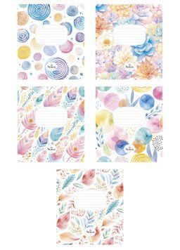 Зошити учнівські, 5 шт, по 12 арк., у клітинку, виб.УФ-лак, My notes Genius 3498 4823088226287 4823088226287_012-3498K фото