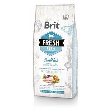 Корм сухий Brit Fresh Fish/Pumpkin Adult Large для дорослих собак великих порід для м'язів та суглобів з рибою та гарбузом 8595602530779 170993/530779 фото