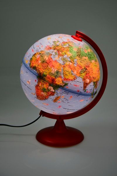 Глобус Tecnodidattica ZOO 25 см з підсвіткою (українська мова) 0325ZOZOUCLRR046 8007239990777 8007239990777 фото
