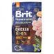 Корм сухий Brit Premium Dog Adult M для дорослих собак середніх порід вагою 10-25 кг з куркою 3 кг 8595602526352 170816/6352 фото 7