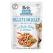 Корм вологий Brit Care Fillets in Jelly Tender Turkey and Shrimps для котів філе в желе з індичкою та креветками 85 г 100535/0570 фото 1