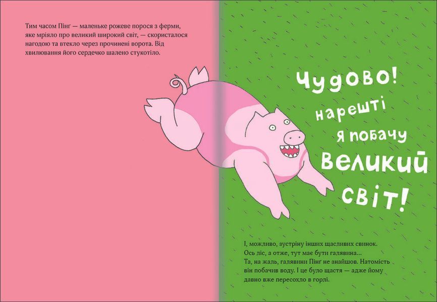 Пінґ і Понґ. Щасливі свинки. ТВЕРДА ОБКЛАДИНКА! Автор Ольґерд Вонсовіч 9786177820559 фото