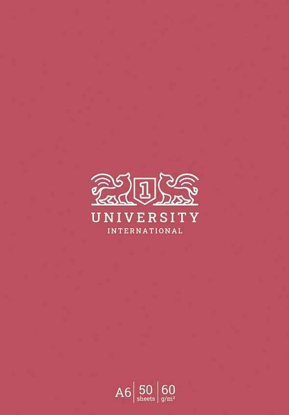 Набір 4 шт, блокнотів для записів University. Блокнот Школярик у клітинку А6 50 арк. 828 A6-GB-050-828K 4823088215557 4823088215557 фото