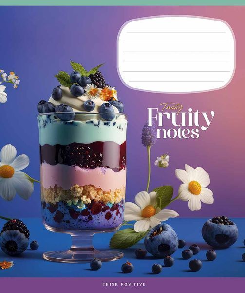 Комплект 5 шт загальних зошитів Fruity heaven. Зошит Школярик 48 арк. у клітинку 3409 048-3409K 4820006470081 4820006470081_10 фото
