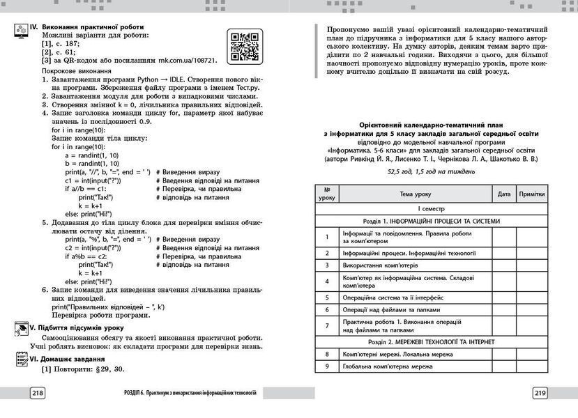 Книга Інформатика. 5 клас : розробки уроків до підручника О. О. Бондаренко та ін. Ранок Автор - Бондаренко О. О.; Пилипчук О. П. 9786170991737 фото