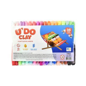 Набір для творчості "U'DO Clay 36 шт." брикет 10 г Strateg (30894) 30894 фото