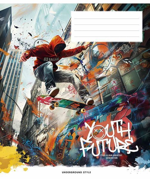 Набір 5 шт, зошит учнівський, youth future. Зошит Star у клітинку 36 арк. 3552 4823088231861 4823088231861_036-3552K фото