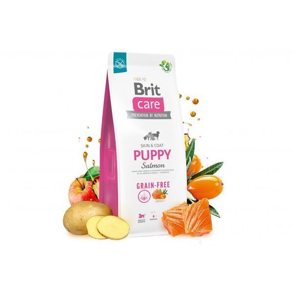 Корм сухий Brit Care Dog Grain-free Puppy для цуценят беззерновий з лососем 12 кг 8595602558803 8595602558803 фото