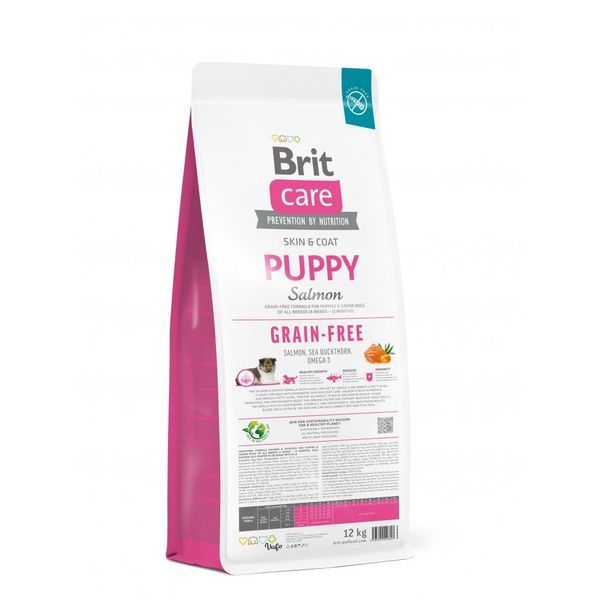 Корм сухий Brit Care Dog Grain-free Puppy для цуценят беззерновий з лососем 12 кг 8595602558803 8595602558803 фото