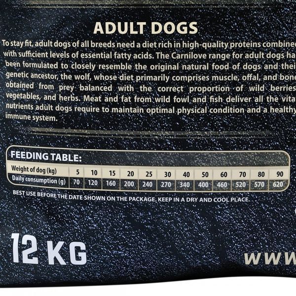 Корм сухий Carnilove Adult Duck and Pheasant для дорослих собак усіх порід з качкою та фазаном 12 кг 150818/8860 фото