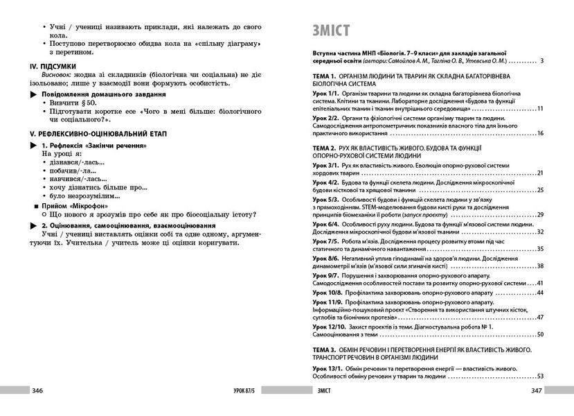 Біологія. 8 клас. Книга для вчителя. Плани-конспекти до уроків Ранок Ш692081У 9786178771652 9786178771652 фото