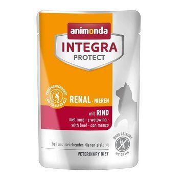 Корм ветеринарний вологий Integra Protect Renal pouches with beef для котів при хворобах нирок з телятиною пауч 85г 86633IPR фото