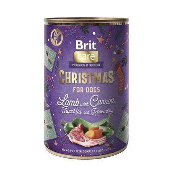 Корм вологий Brit Care Christmas for Dogs Lamb with Carrots для дорослих собак різдвяна вечеря з ягням та морквою 400 г XMASS_101337 фото