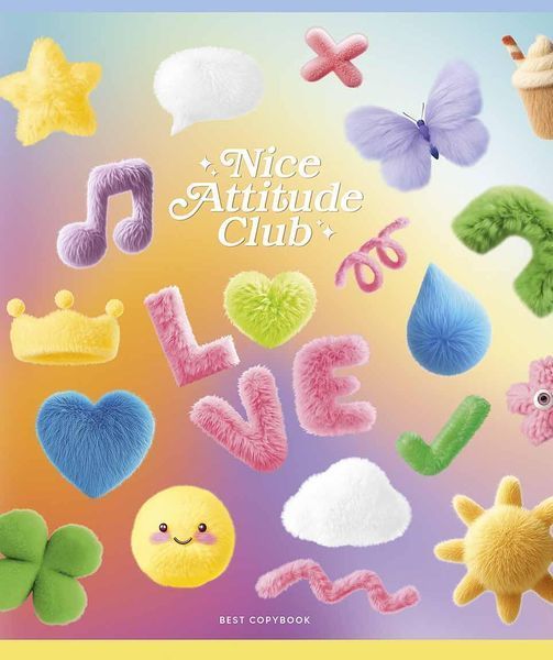 Набір 5 шт, зошит загальний, Nice Atitude Club. Зошит Star у клітинку 48 арк. 3525 4820006476441 4820006476441_048-3525K фото