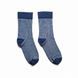 Високі шкарпетки у смужку безшовні якісні 100% ORGANIC cotton JILL ANTONY сині 38-40 31020 фото 2