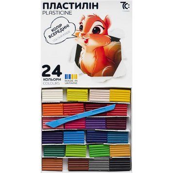 Пластилін 24 кольори по 8 г 7C32401 4820219218272 7C32401 фото