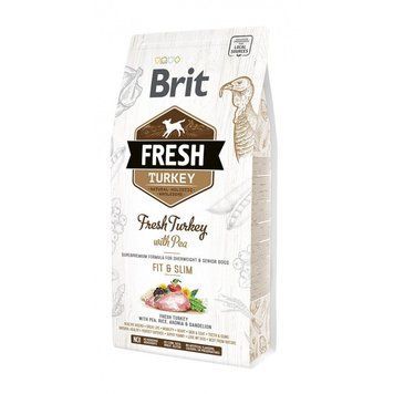 Корм сухий Brit Fresh Turkey/Pea Fit and Slim для собак похилого віку і зайвою вагою з індичкою та горохом 2,5 кг 8595602530809 170996/0809 фото