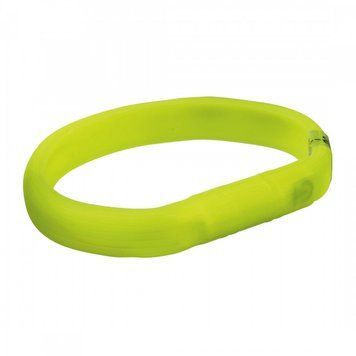 Нашийник Trixie Flash Light Ring USB для собак з підсвічуванням силіконовий зелений розмір L-XL 70 cм/18 мм 4053032126855 4053032126855 фото