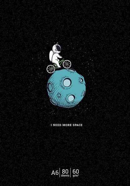 Набір 4 шт, блокнотів для записів I need more space. Блокнот Школярик у клітинку А6 80 арк. 830 A6-GB-080-830K 4823088236064 4823088236064 фото