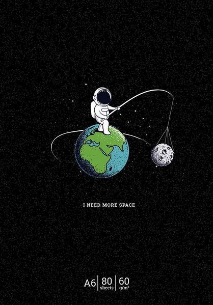 Набір 4 шт, блокнотів для записів I need more space. Блокнот Школярик у клітинку А6 80 арк. 830 A6-GB-080-830K 4823088236064 4823088236064 фото