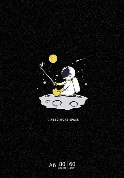 Набір 4 шт, блокнотів для записів I need more space. Блокнот Школярик у клітинку А6 80 арк. 830 A6-GB-080-830K 4823088236064 4823088236064 фото
