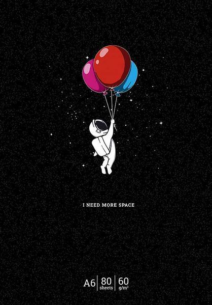 Набір 4 шт, блокнотів для записів I need more space. Блокнот Школярик у клітинку А6 80 арк. 830 A6-GB-080-830K 4823088236064 4823088236064 фото