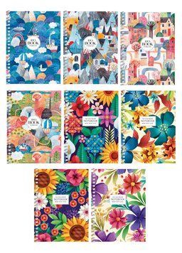 Набір 8 шт, блокнотів для записів Idea book. Блокнот Школярик у клітинку А6 80 арк. 6111 A6-SC-080-6111K 4823088236200 4823088236200 фото