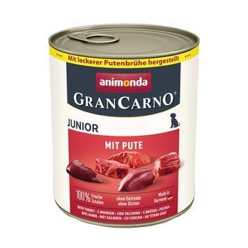 Корм GranCarno Junior Turkey консервований д/цуценят з індичкою 800 г арт.82475 82475 фото