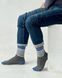 Шкарпетки з принтом смужки високі безшовні дихаючі якісні ORGANIC cotton JILL ANTONY 31033-9 фото 1