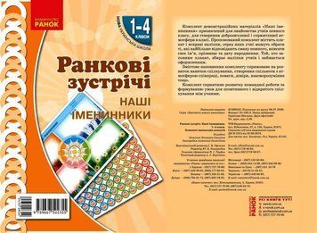 Книга Ранкові зустрічі. Плакат Наші іменники. 1-4 класи Ранок Автор - Лиженко В. І. Ш817178У 9789667502355 9789667502355 фото