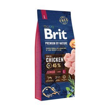 Корм сухий Brit Premium Dog Junior L для цуценят та молодих собак великих порід від 1 до 24 місяців вагою 25-45 кг з куркою 8595602526437 170824/6437 фото
