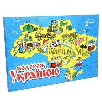 Настільна гра Strateg Подорож Україною українською мовою (59) 4820175991370 59 фото